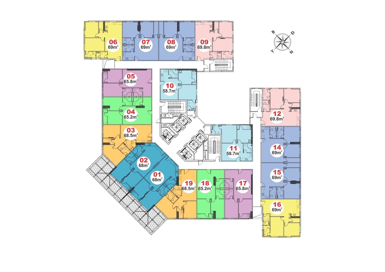 Mặt bằng điển hình toàn park 4