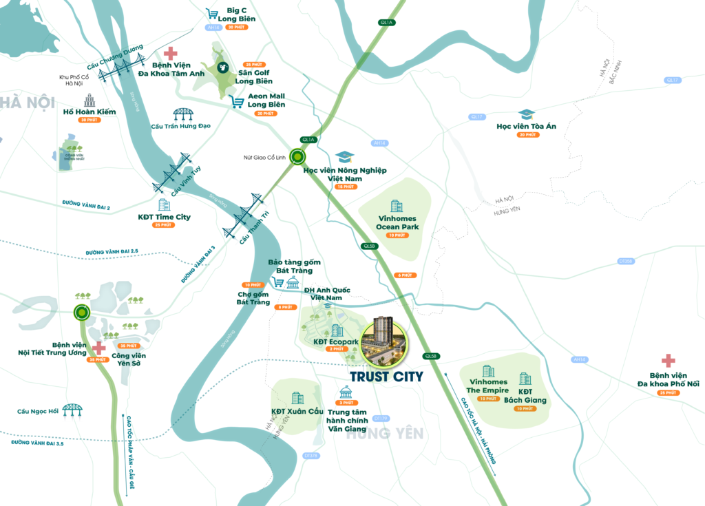 Vị trí dự án Trust city